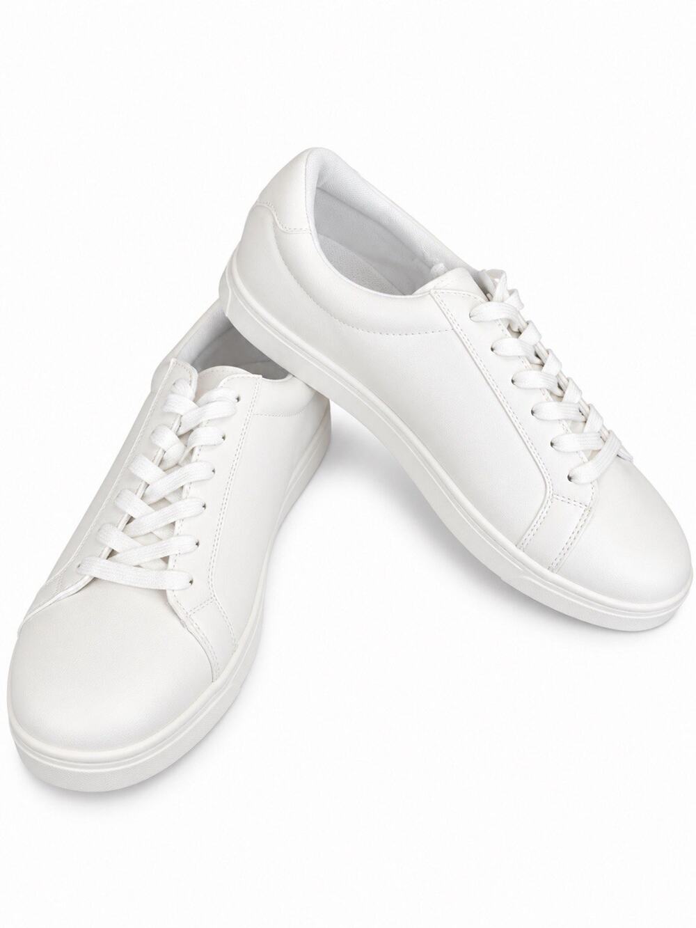 Goodfellow & Co Men’s White Low Top Sneakers Size 12 Lace Up Casual Shoes